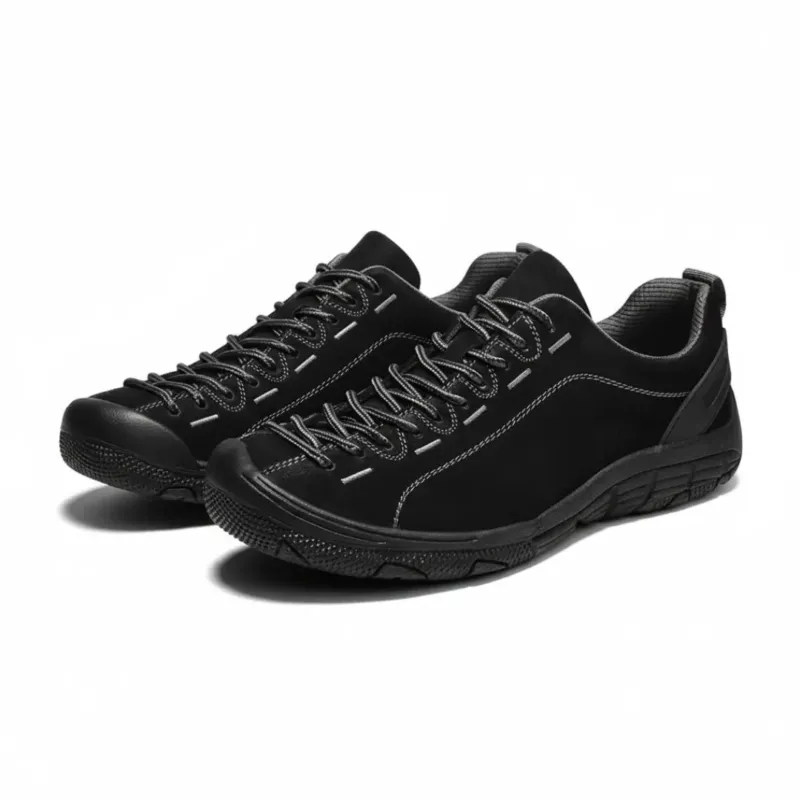 Mens Suede Walking Sneakers Flexible Sole Comfort Design - Product showcase