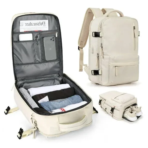 Womens Travel Backpack USB Charging Port and Anti-Theft Design - Product showcase