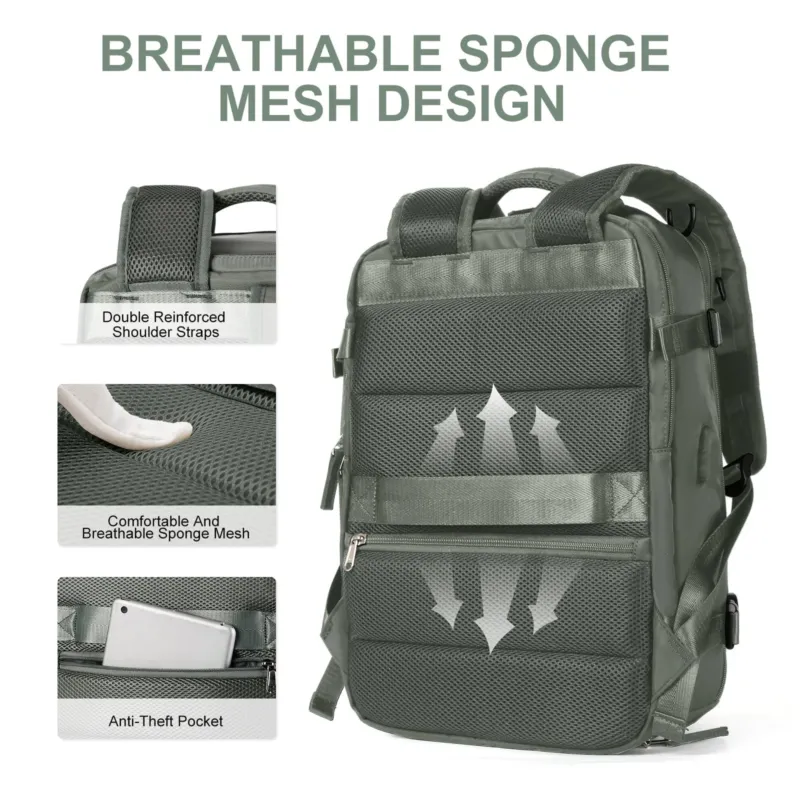 Womens Travel Backpack USB Charging Port and Anti-Theft Design - Product example