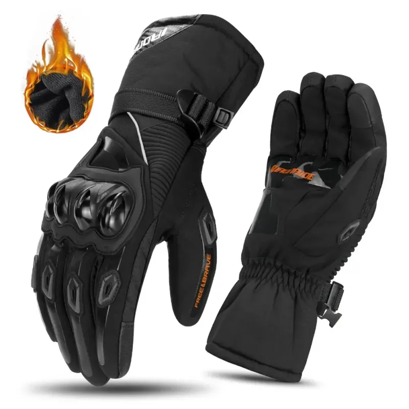 Waterproof Motorcycle Gloves Insulated Winter Protection - Product showcase