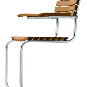 S 40 F Outdoor Freischwinger mit Armlehnen von Thonet