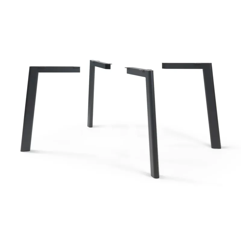 Tischbeine Hostang 4er - Set 50x8x71 cm Schwarz [en.casa] - premiumXL