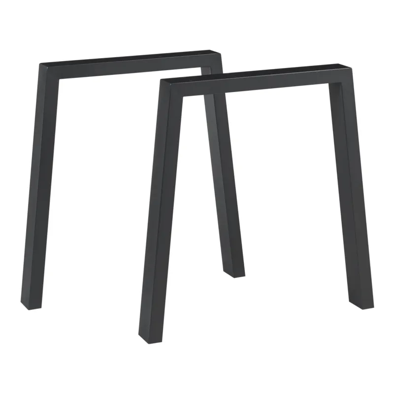 Tischgestell 2er Set Kraftisried 72x70cm Schwarz [en.casa] - premiumXL