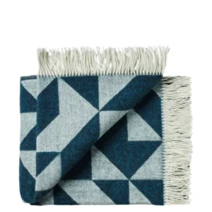 Twist a Twill Decke, petrolgrün von Silkeborg Uldspinderi
