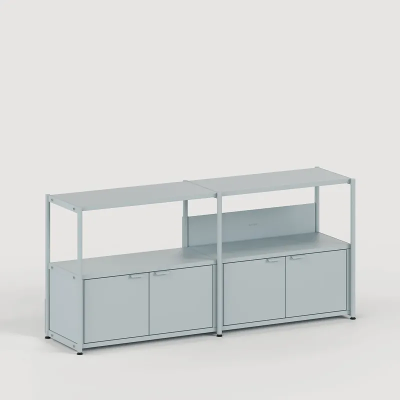 Etagère UNIT - H75 à 85 x L164cm - acier thermolaqué