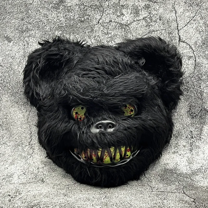Halloween Furry Mask Black Monster Character Design - Product example