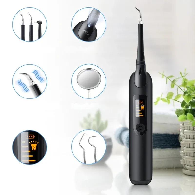 Professional Dental Cleaner LED Display Electric Tartar Remover - Product showcase
