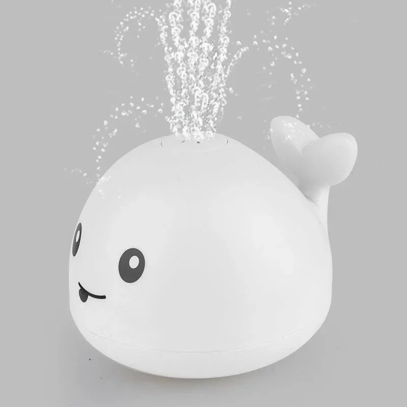 Whale Bath Toy Automatic Water Fountain with LED Spray - Product showcase