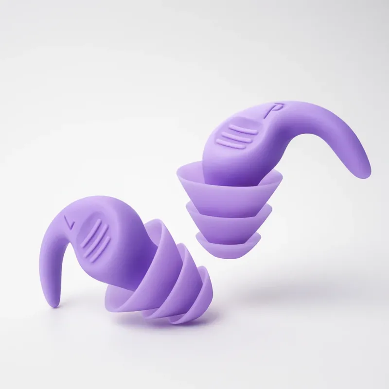 Silicone Earplugs Reusable Spiral Design for Sleep and Swimming - Product showcase