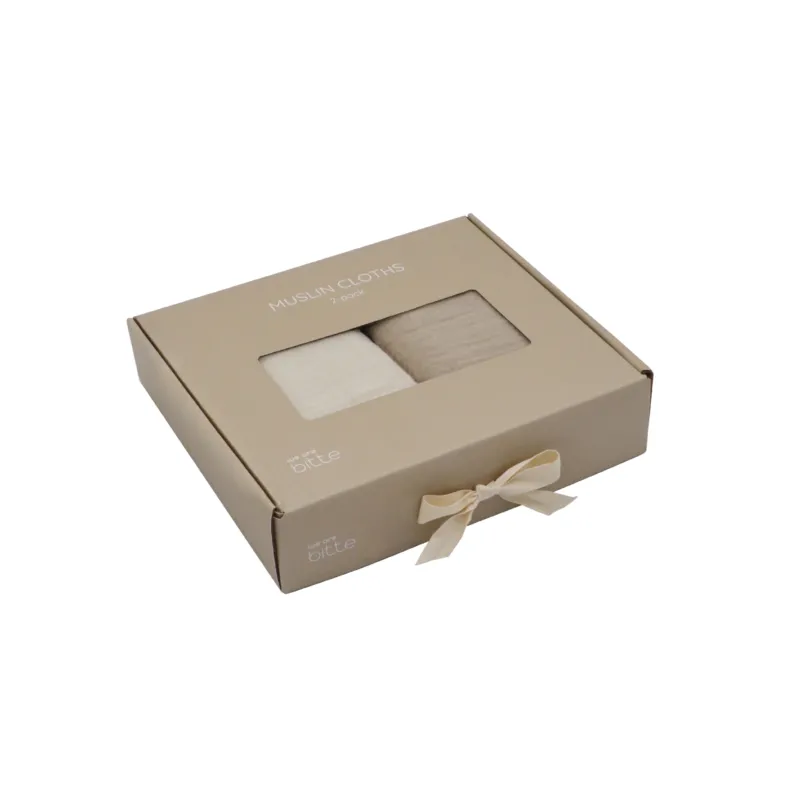 Textilwindeln - 2er-Pack - Light Sand / Clay fra We Are Bitte