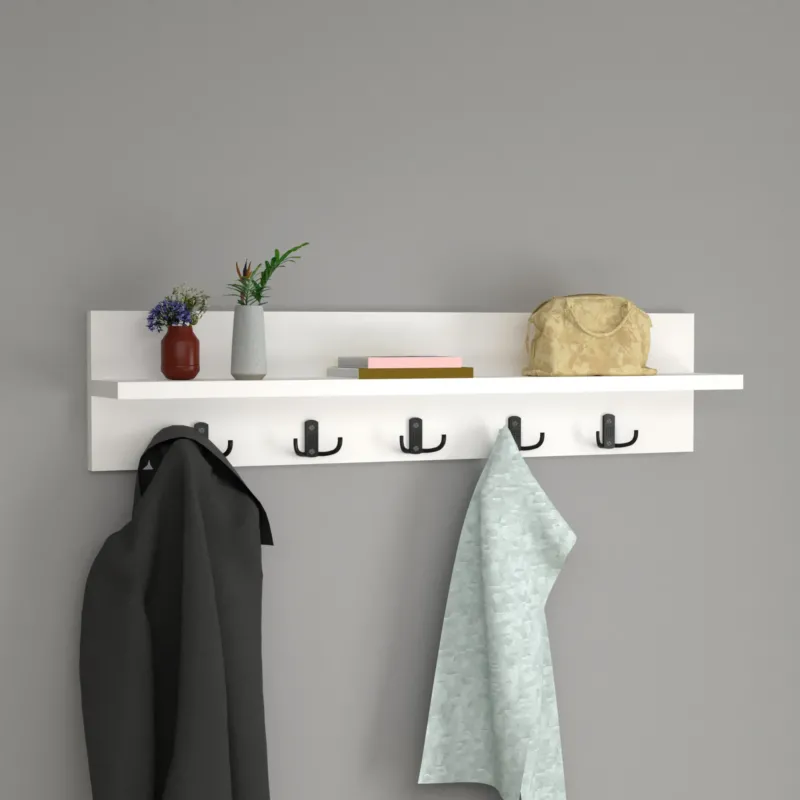 Wandgarderobe Hammarö 80x11x18cm in versch. Farben [en.casa] - premiumXL