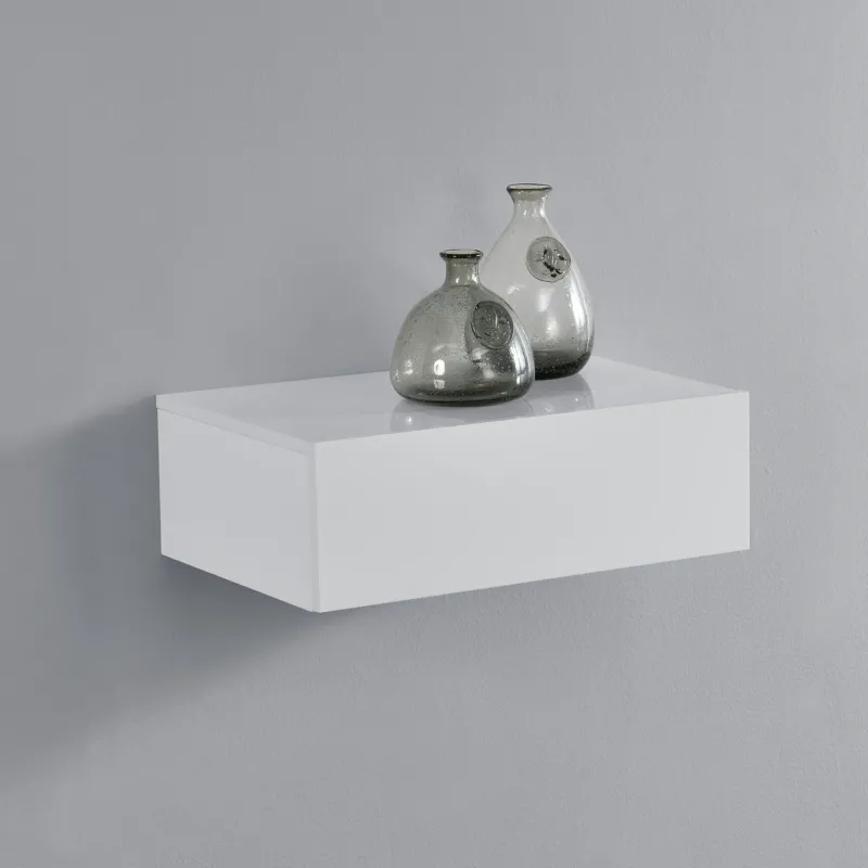 Wandregal Oslo mit Schublade 46x30x15cm versch. Farben [en.casa] - premiumXL