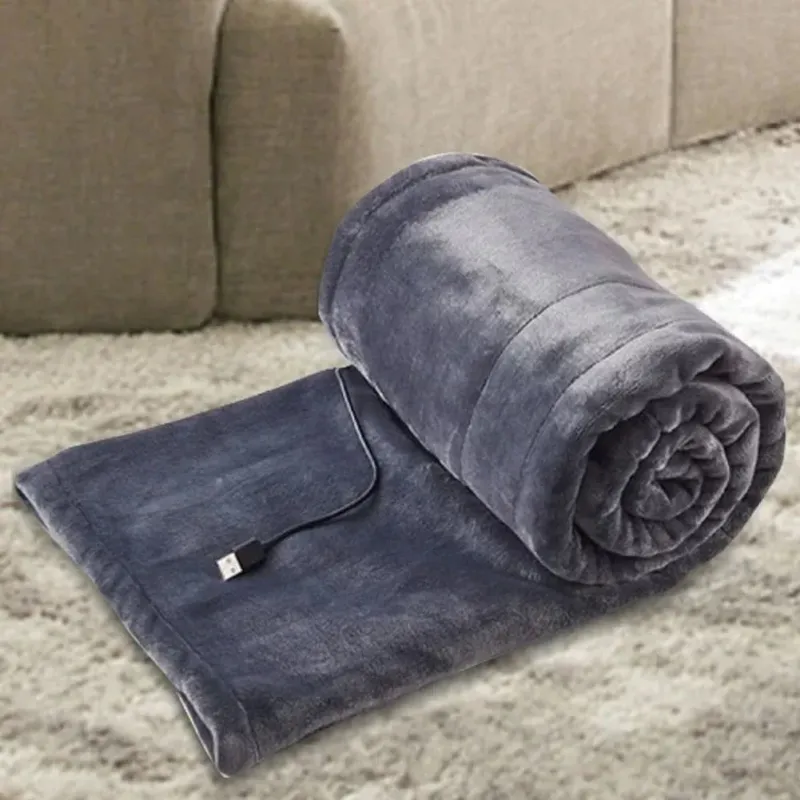 USB Heated Blanket Portable 3-Setting Warming Throw - Product showcase
