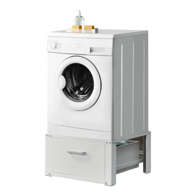 Waschmaschinen - Untergestell mit Schublade versch. Farben [en.casa] - premiumXL