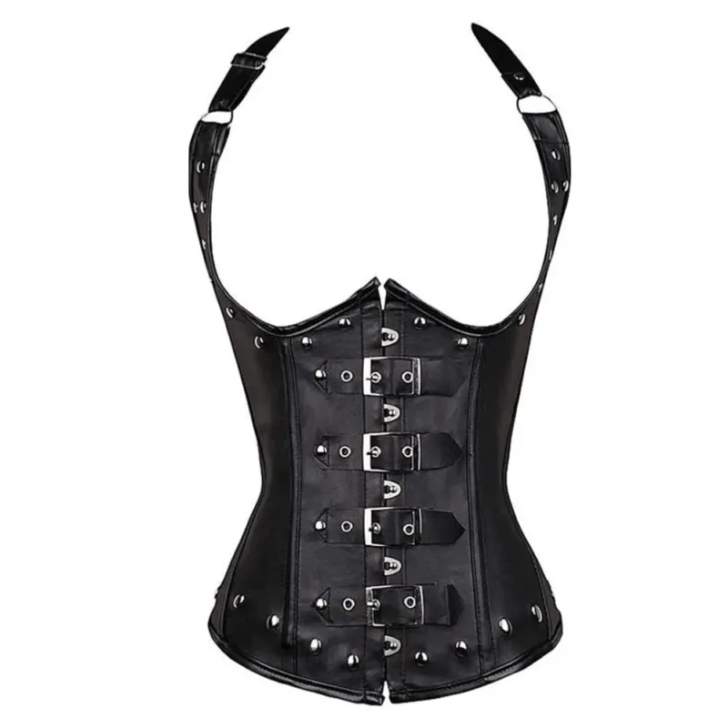 Gothic Underbust Corset Steel Boned Steampunk Design - Product showcase