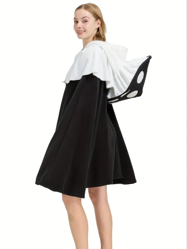 Womens Fantasy Mushroom Halloween Costume Cape Oversized Hooded Cloak - Product example