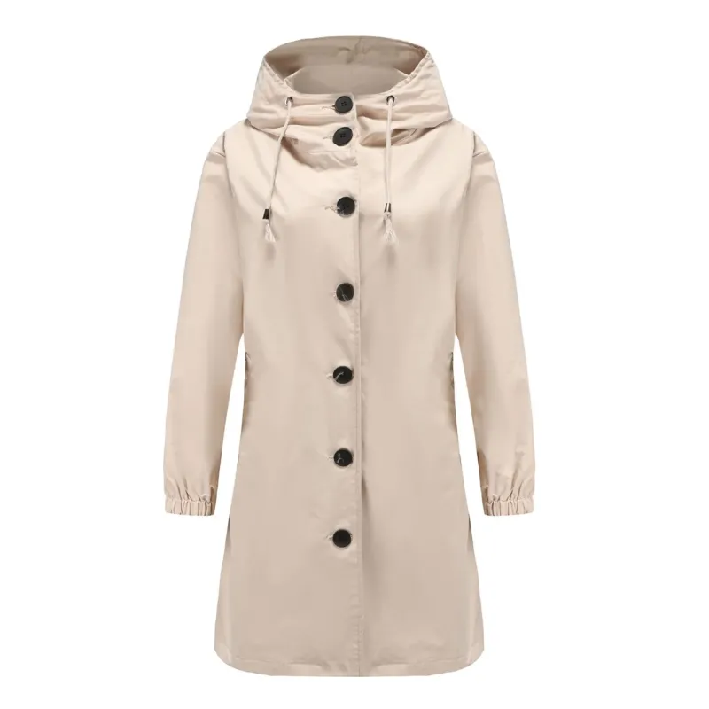 Waterproof Rain Jacket Lightweight Hooded Windbreaker - Detailed view