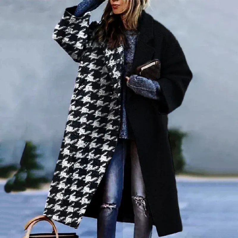 Graphic Print Winter Coat Typography Statement Design - Product example