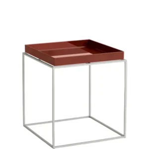 Tray Table Medium 40x40, silikonbeschichtete Stahlbase von HAY