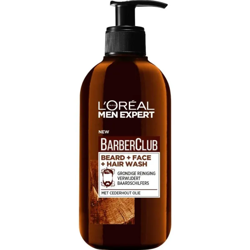 L'Oréal Paris Men Expert BarberClub Baard Gezicht & Haar 3-in-1 Wash 200 ml