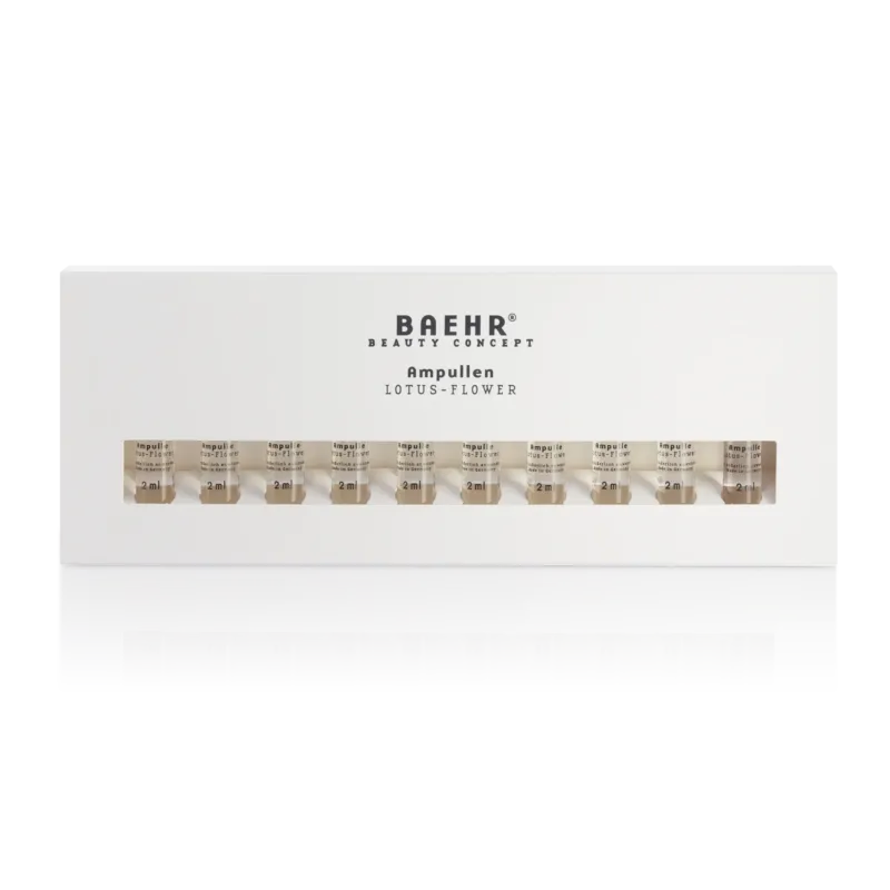 BAEHR beauty concept Ampulle Lotus-Flower – für glattere, straffere Haut, 10x2ml, Umkarton geschlossen
