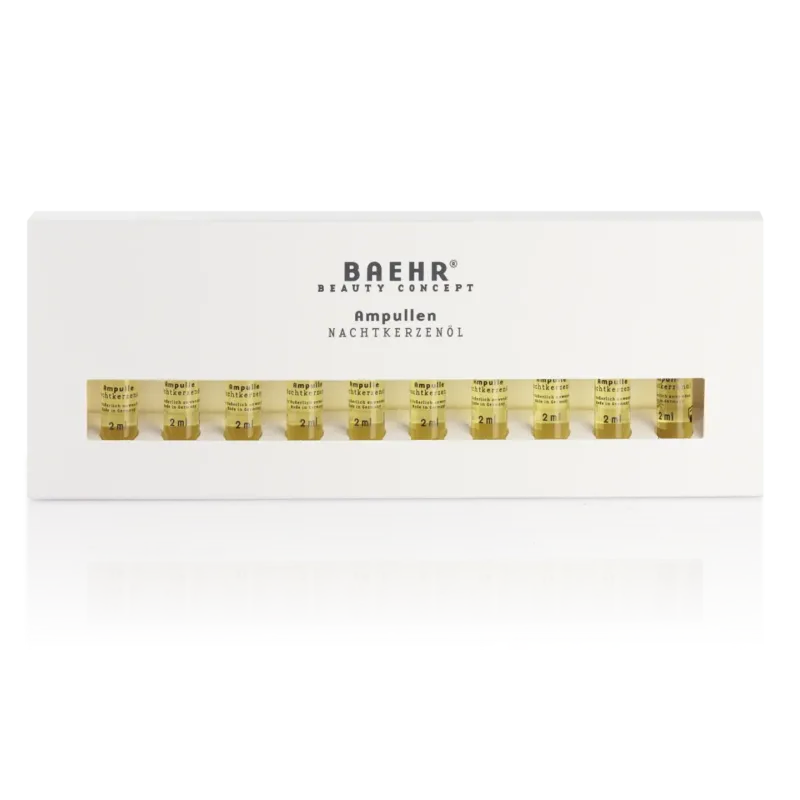 BAEHR beauty concept Ampulle Nachtkerzenöl – Pflege für trockene Haut, 10x2ml, Umkarton