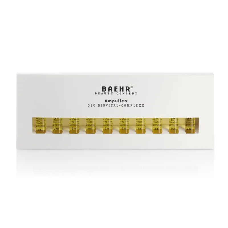 BAEHR beauty concept Ampulle Q10 Biovital-Complexe – für anspruchsvolle Haut, 10x2ml, Umkarton geschlossen