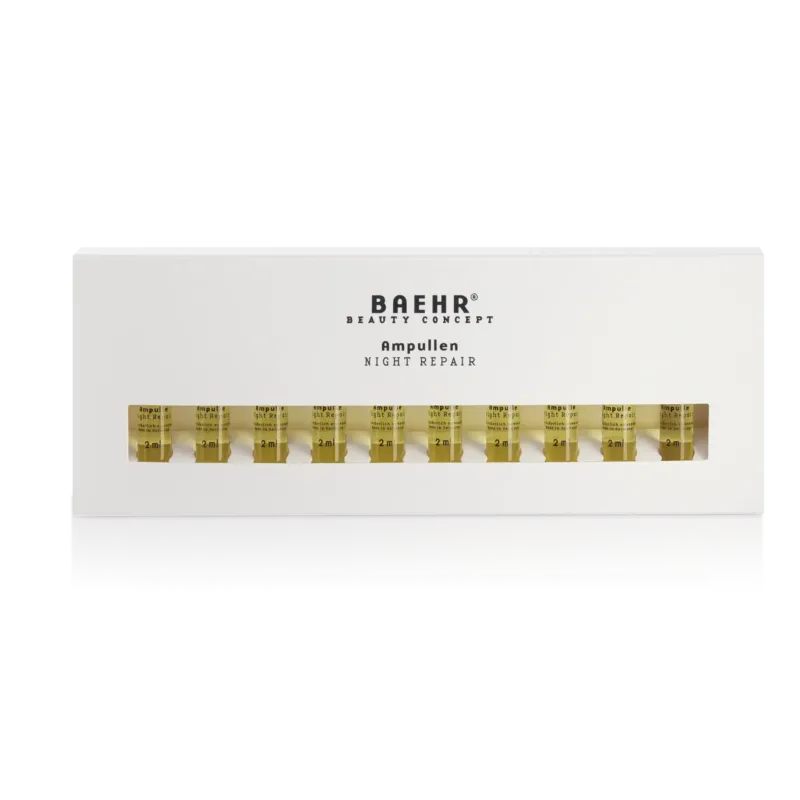 BAEHR beauty concept Ampullen Night Repair – für ein frisches Hautbild am Morgen, 10x2ml, Umkarton geschlossen
