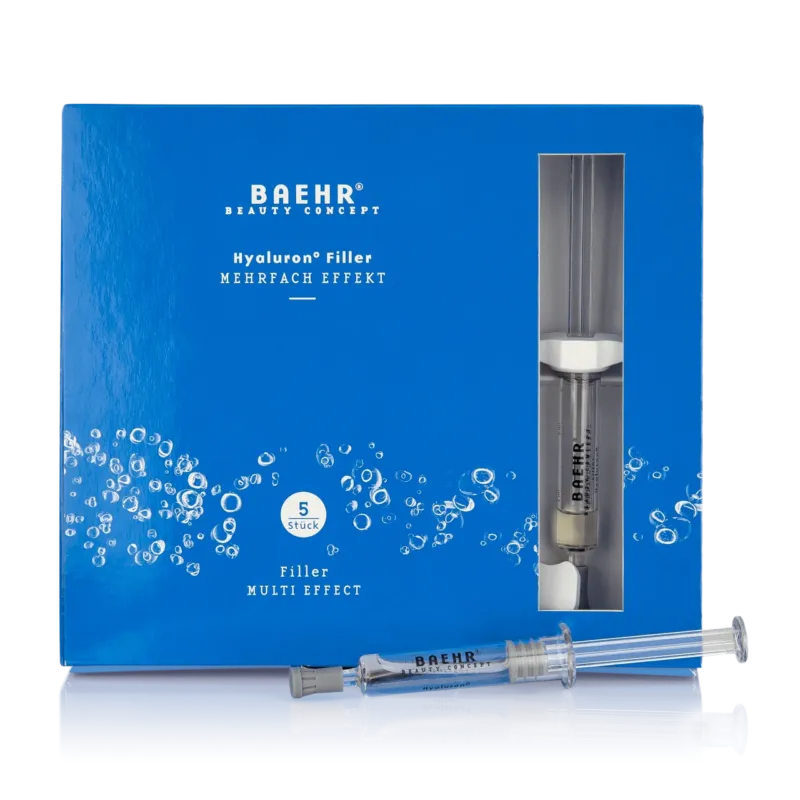 BAEHR beauty concept Hyaluron+ Filler, 5x2ml, Faltschachtel und Einzelspritze
