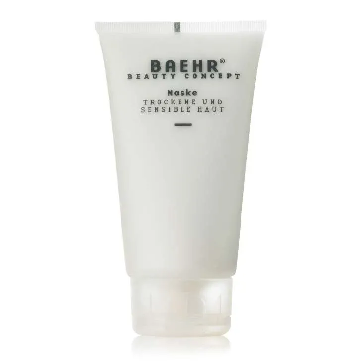 BAEHR Beauty Concept Maske Trockene und Sensible Haut – Crememaske gegen Rötungen, 150ml, Tube