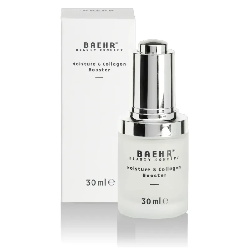 BAEHR beauty concept Moisture & Collagen Booster – für trockene Haut, 30ml, Pipettenflasche und Umkarton