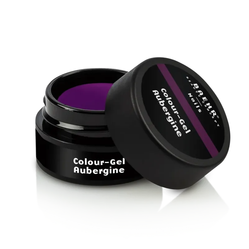 BAEHR BEAUTY CONCEPT - NAILS Colour-Gel - aubergine – UV-/LED-Gel für Nagelmodellage, 5ml, Dose offen
