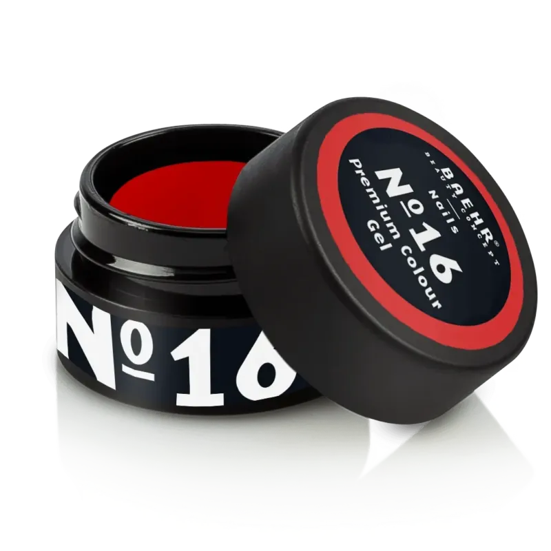 BAEHR BEAUTY CONCEPT - NAILS Premium Gel No. 16 – hochpigmentierte Nailfarbe, 5ml, Dose offen