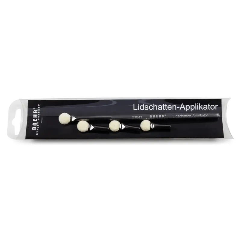 BAEHR Lidschatten-Applikator mit 3 Ersatzköpfen, 1stk, in Verpackung
