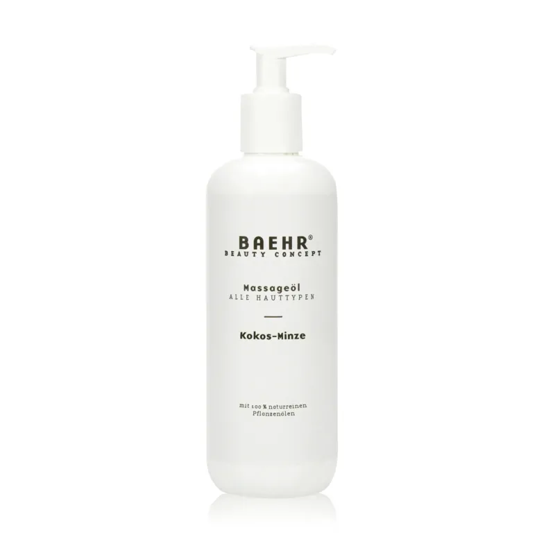 BAEHR Massageöl Kokos-Minze, 500ml, Flasche mit Pumpspender