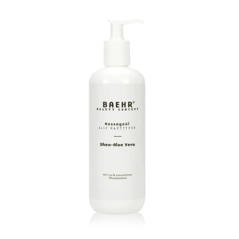 BAEHR Massageöl Shea-Aloe Vera, 500ml, Flasche mit Pumpspender