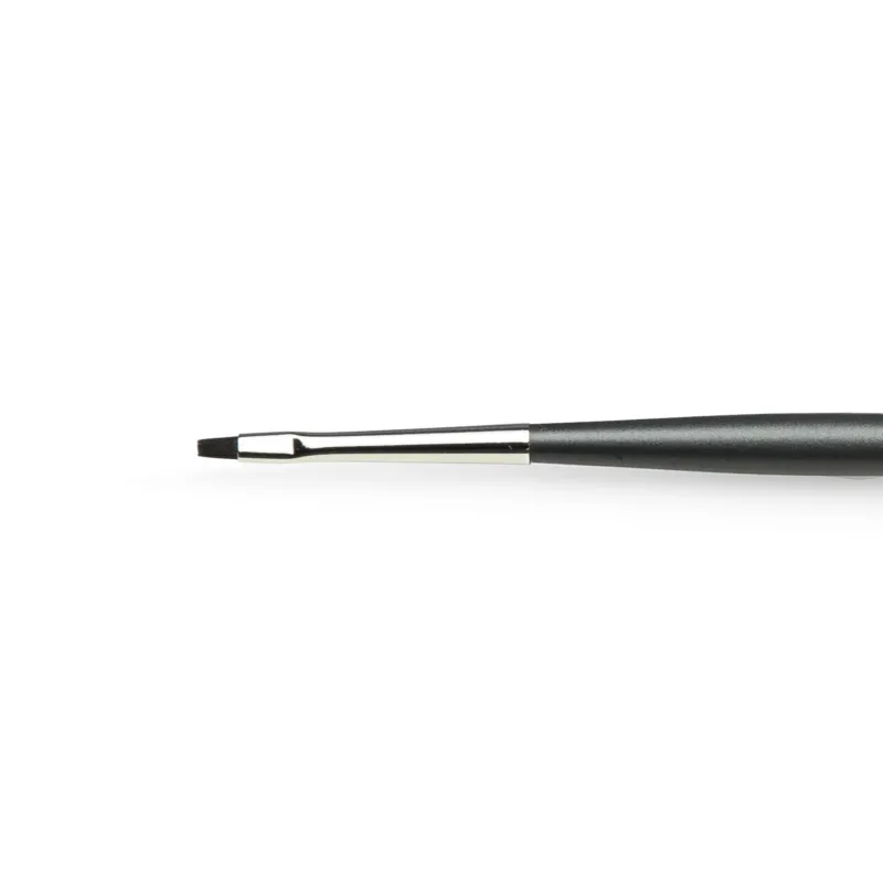 BAEHR Mini-Lippenpinsel flach-gerade, 1stk, Detailansicht Pinselkopf