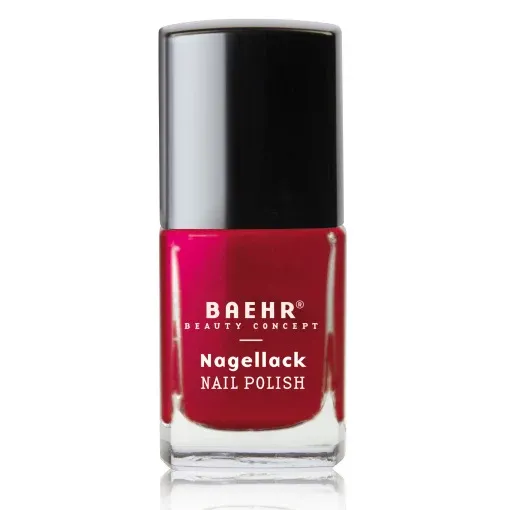 BAEHR Nagellack cardinal red pearl , 11ml, Pinselflasche