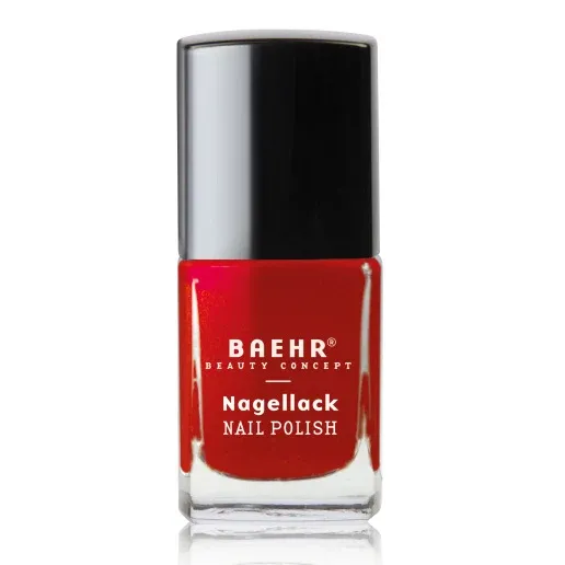 BAEHR Nagellack red royal – Leuchtendes Rot, 11ml, Pinselflasche