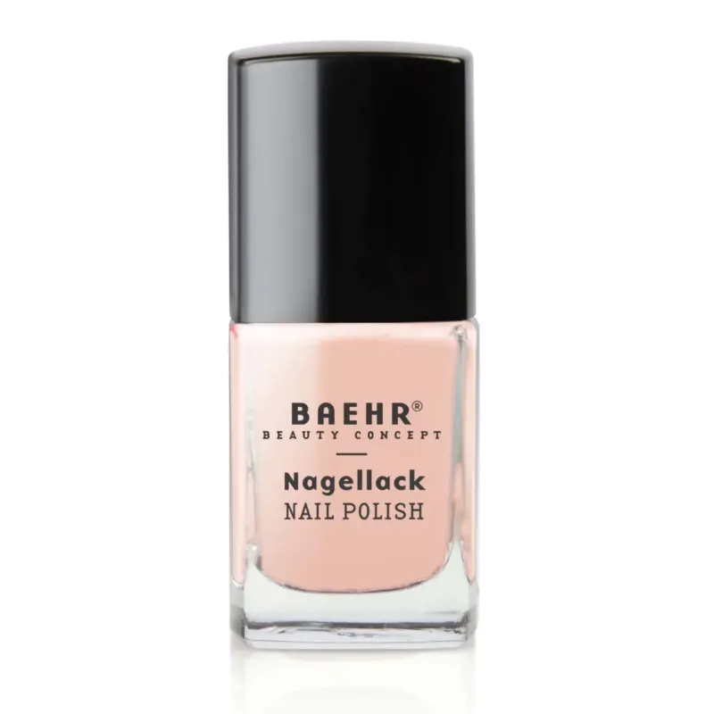 BAEHR Nagellack secret sensation metallic – Nude-Ton mit feinem Metallic-Schimmer, 11ml, Pinselflasche