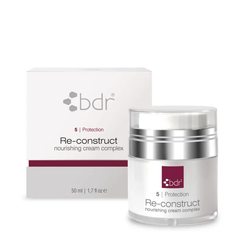BDR MEDICAL BEAUTY Re-construct 24h Luxuspflege – für sehr trockene, gereizte oder empfindliche Haut, bietet sie mit ihrer reichhaltigen, lipidbasierten Formel Schutz, Pflege und nachhaltige Regeneration, 50ml