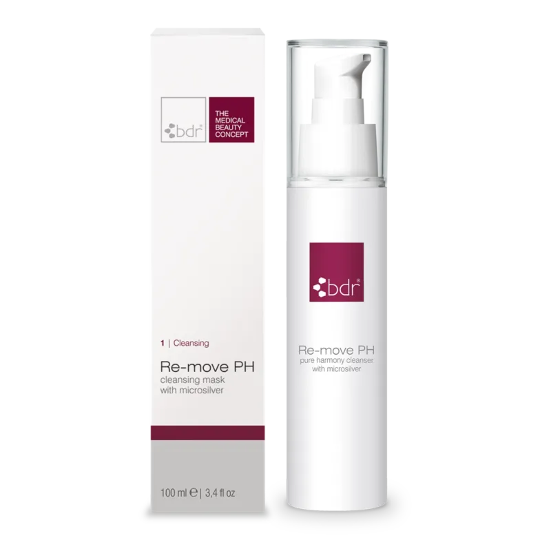 BDR MEDICAL BEAUTY Re-move PH – Reinigungsmaske mit Mikrosilber, 100ml, Pumpspender und Umkarton