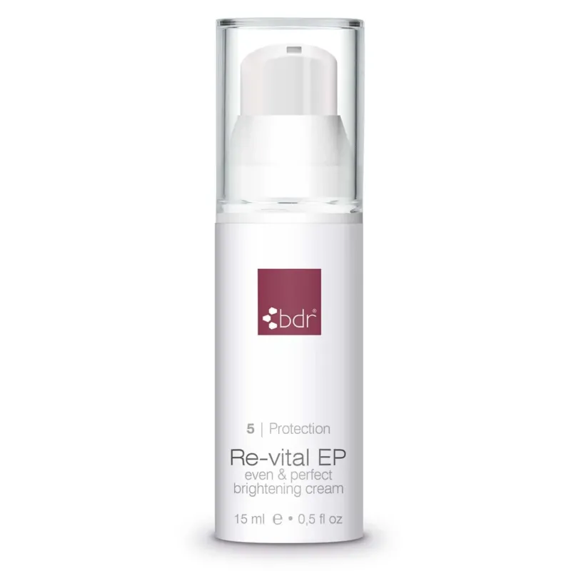 BDR MEDICAL BEAUTY Re-vital EP even & perfect brightening cream – bringt Deinen Teint zum Strahlen, mindert Pigmentflecken sichtbar und pflegt intensiv, ohne zu beschweren., 15ml