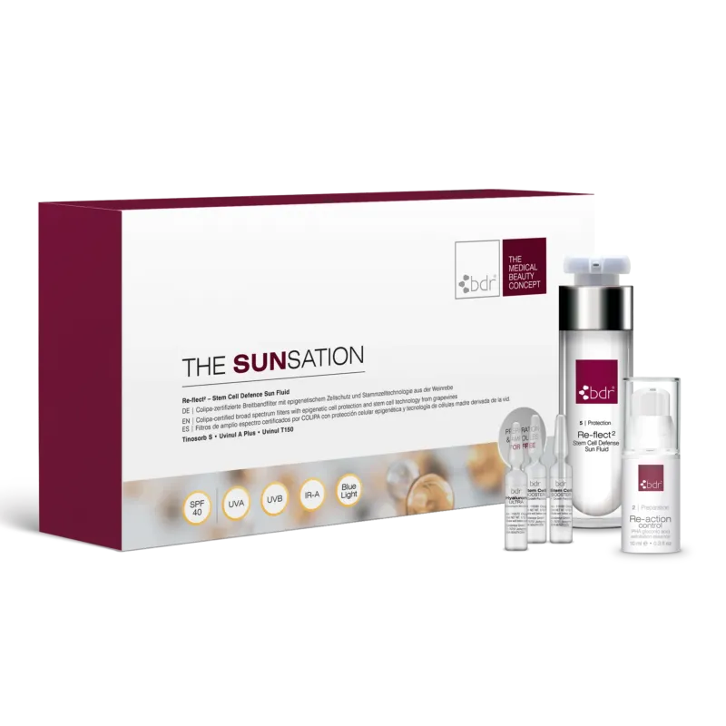 BDR MEDICAL BEAUTY SUNSATION Box – Schutz, Feuchtigkeit & Glow, -, Einzelprodukte und Umkarton