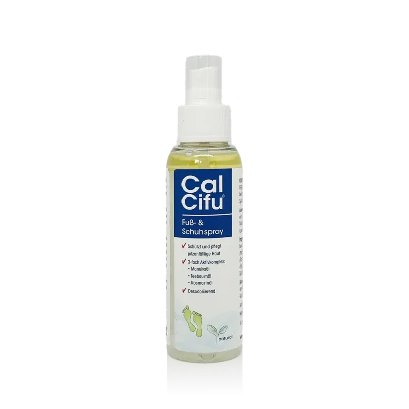 BODE Calcifu Natural Fuß- und Schuhspray – Pflege & Frische mit Pflanzenölen, 100ml, Sprühflasche