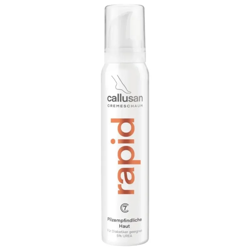 CALLUSAN Cremeschaum RAPID C7 – Pflege bei pilzempfindlicher Haut, 125ml, Schaumspender