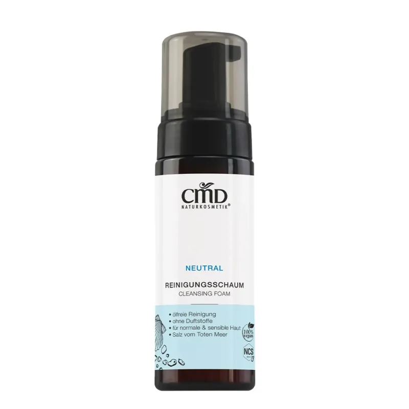 CMD NATURKOSMETIK Neutral Reinigungsschaum – für hypersensitive Haut, 150ml, Schaumspender
