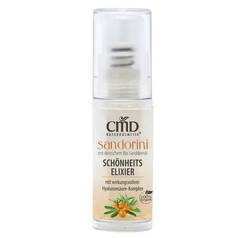 CMD NATURKOSMETIK Sandorini Schönheits-Elixier – hochkonzentrierte Feuchtigkeitspflege für trockene und reife Haut., 5ml