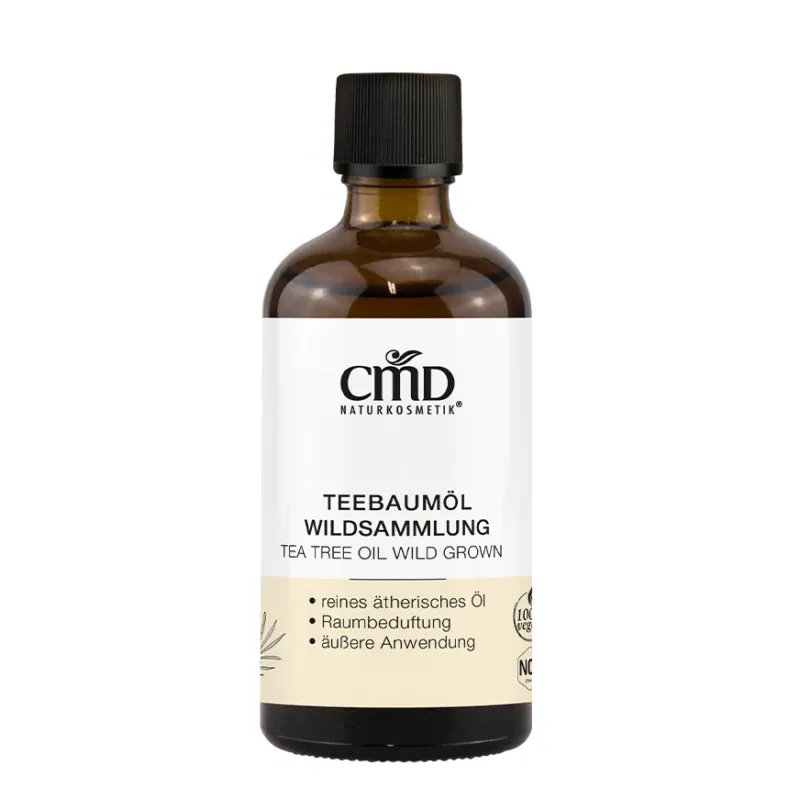 CMD NATURKOSMETIK Teebaumöl Wildsammlung mit Tropfeinsatz – Diese Pflanzen sind sehr widerstandsfähig und ergeben ein kräftiges Öl., 100ml