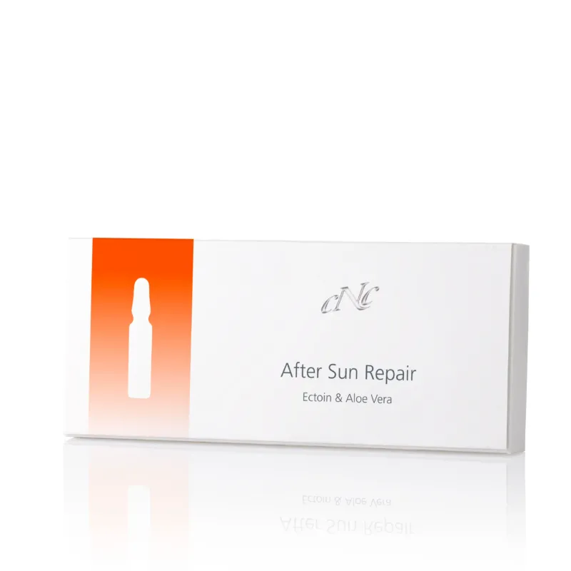 CNC After Sun Repair Ectoin & Aloe Vera Ampullen – speziell entwickelt, um deine Haut nach dem Sonnenbad zu regenerieren und deine Bräune länger strahlen zu lassen., 10x2ml, Box